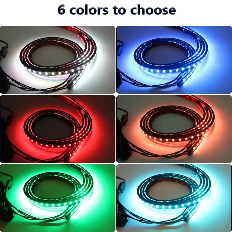RGB Außen Auto LED Streifen APP Fernbedienung LED Streifen Unter Auto