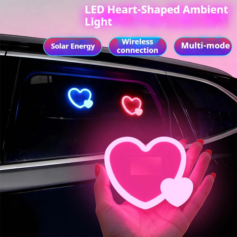 Solarbetriebenes Herz LED-Ambiente Licht – SwissGlanzGarage Ansicht 2