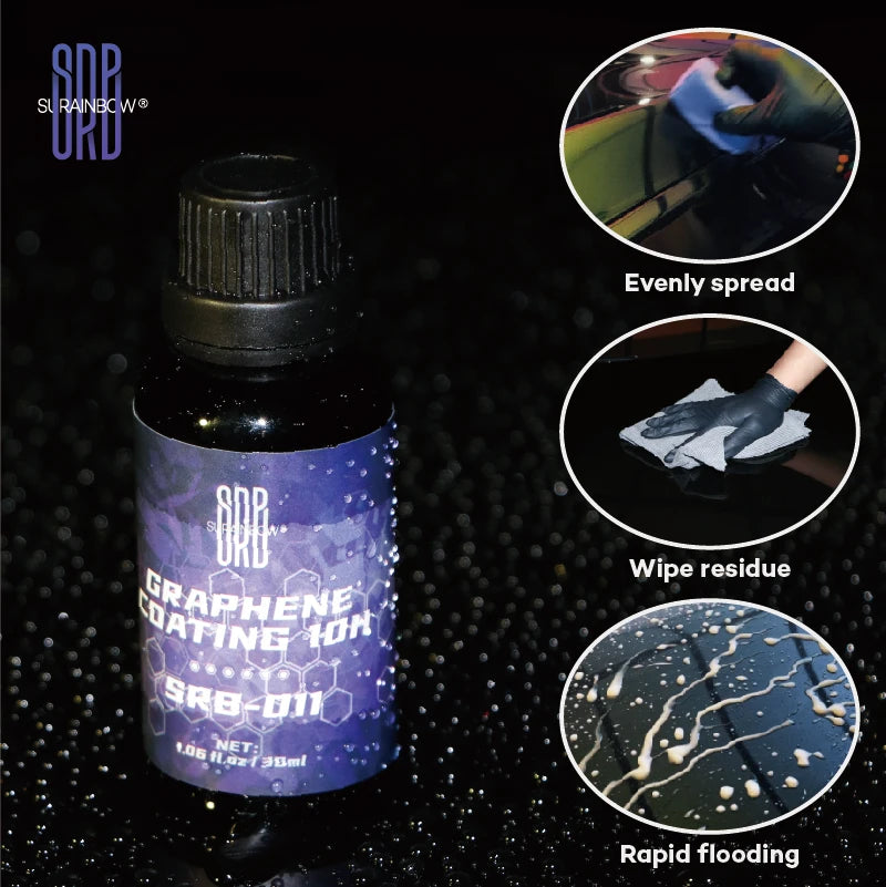 Graphen-Keramikbeschichtung – 10H-Keramikbeschichtung für Autos mit UV-Glühtechnologie | Ultra High Gloss & Shine, ex...