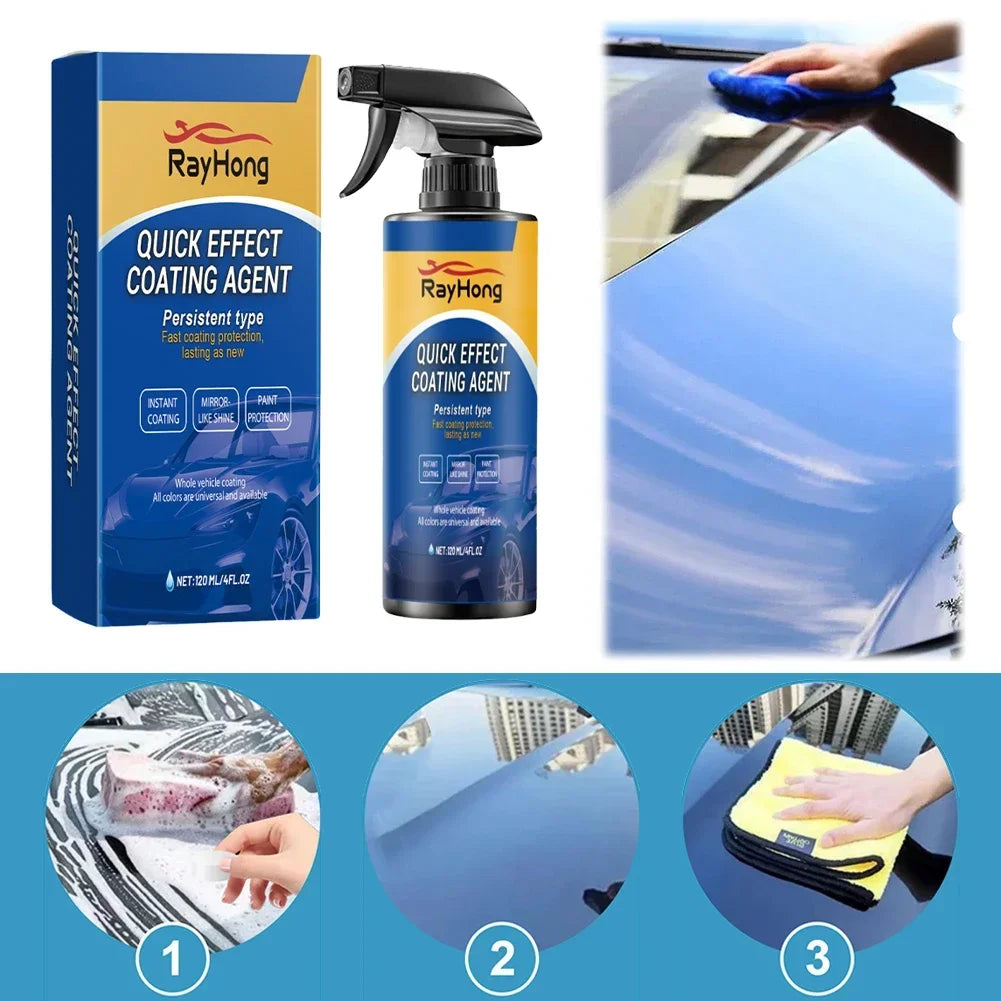 Auto-Beschichtungsspray Autopflege Lackaufbereitung Wachs-Spray Keramikbeschichtung Glanzflüssigkeit Hydrophober Auto...
