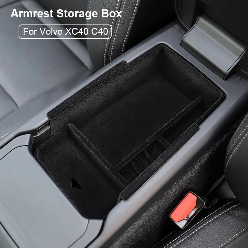 Für Volvo XC40 C40 Mittelkonsole Organizer Armlehne Aufbewahrungs