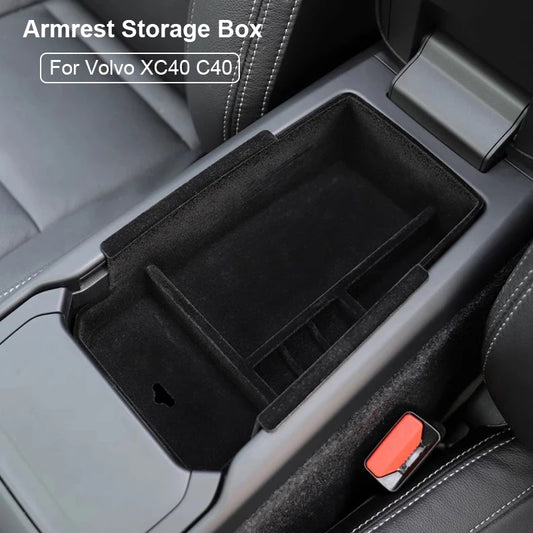 Für Volvo XC40 C40 Mittelkonsole Organizer Armlehne Aufbewahrungs