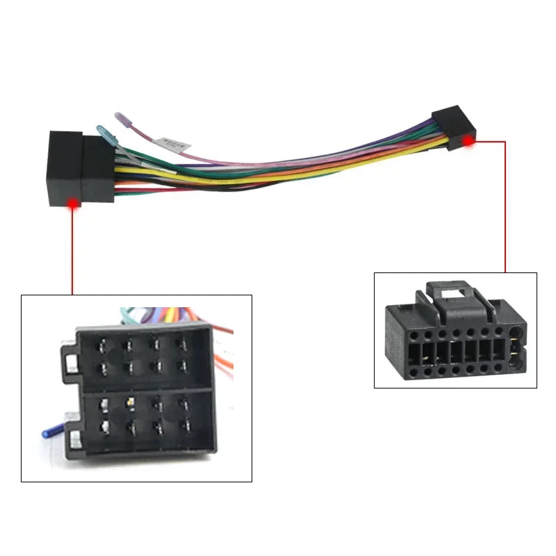 Universal 16 Pin ISO Stromkabel Adapter Set – SwissGlanzGarage Ansicht 3