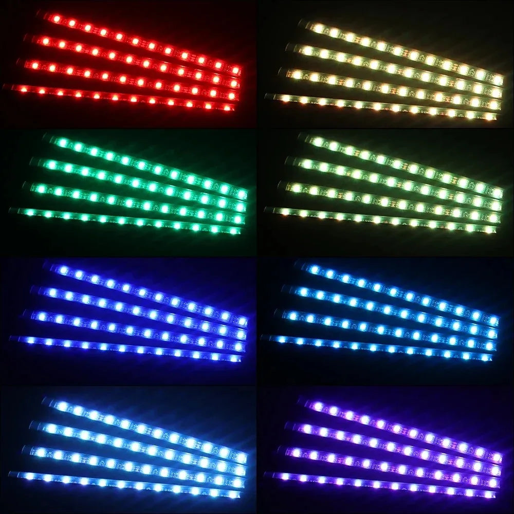 48-LED-Auto-Innenraum-Umgebungsfußlicht mit kabelloser