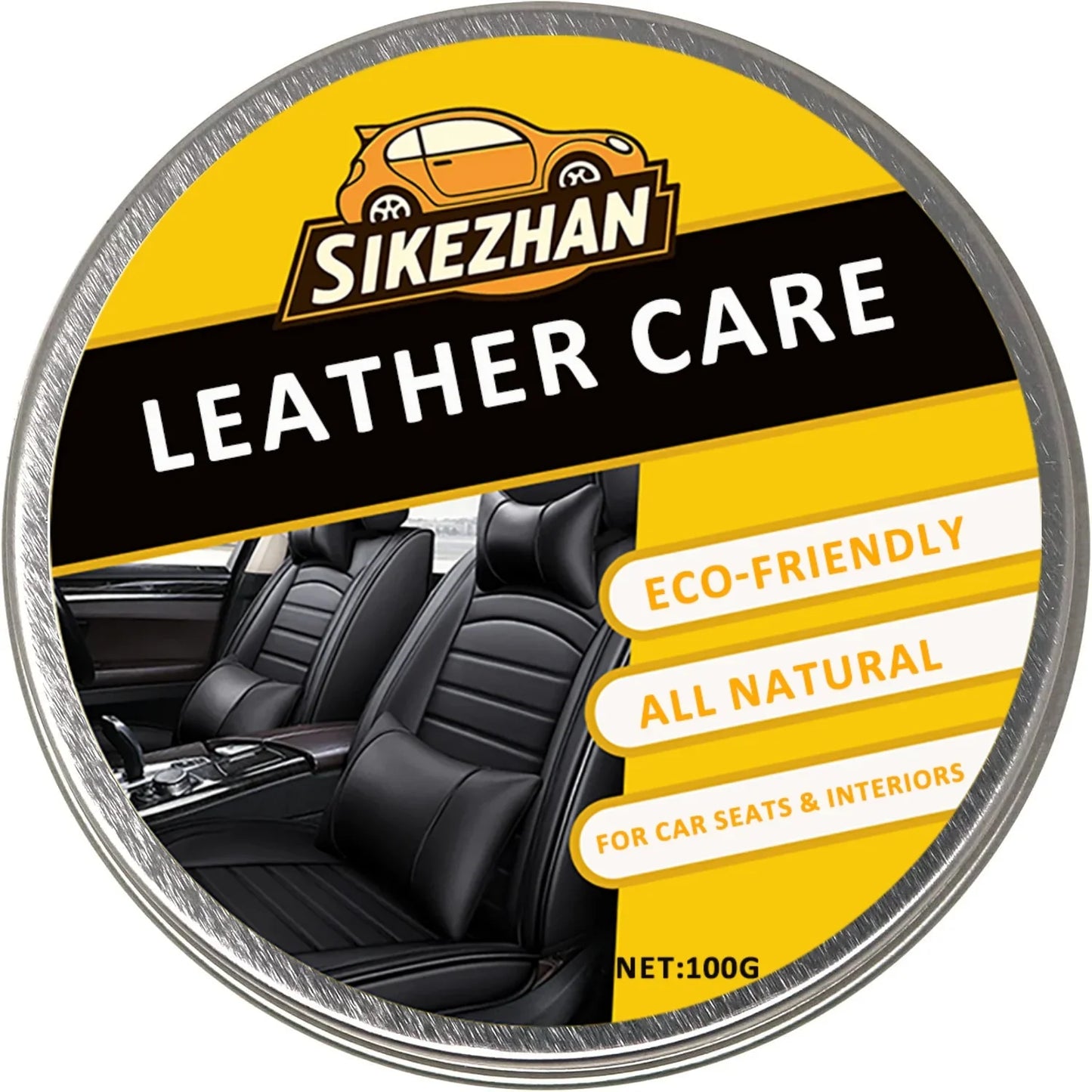 Auto-Lederpflegecreme, natürlich, transparent, geruchlos, Leder-Pflegebalsam, un