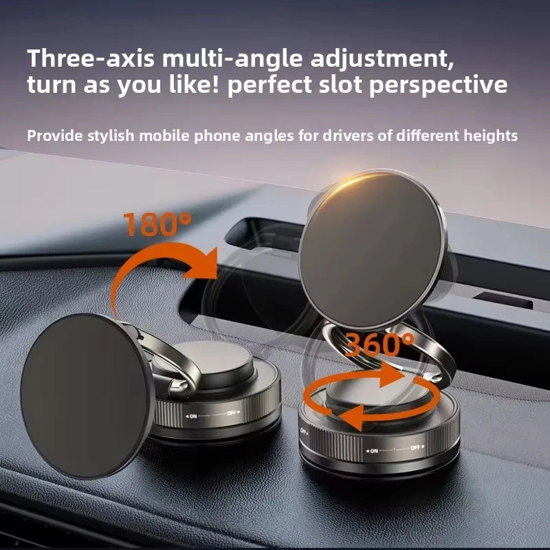 Magnetischer Handyhalter für Auto, 360° ° Drehbare, faltbare und verstellbare magnetische Autohalterung, kompatibel m...