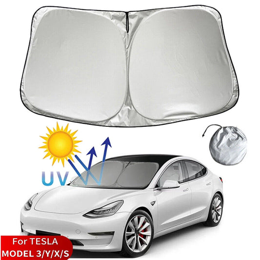 Windschutzscheiben-Sonnenschutz Tesla Model Y 2017-2025 – SwissGlanzGarage Ansicht 2