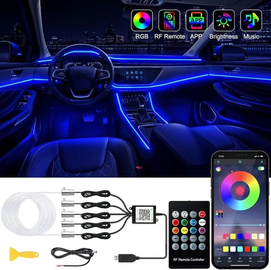 Auto LED Innen Lichter RGB Umgebungs Licht Fiber Optic…