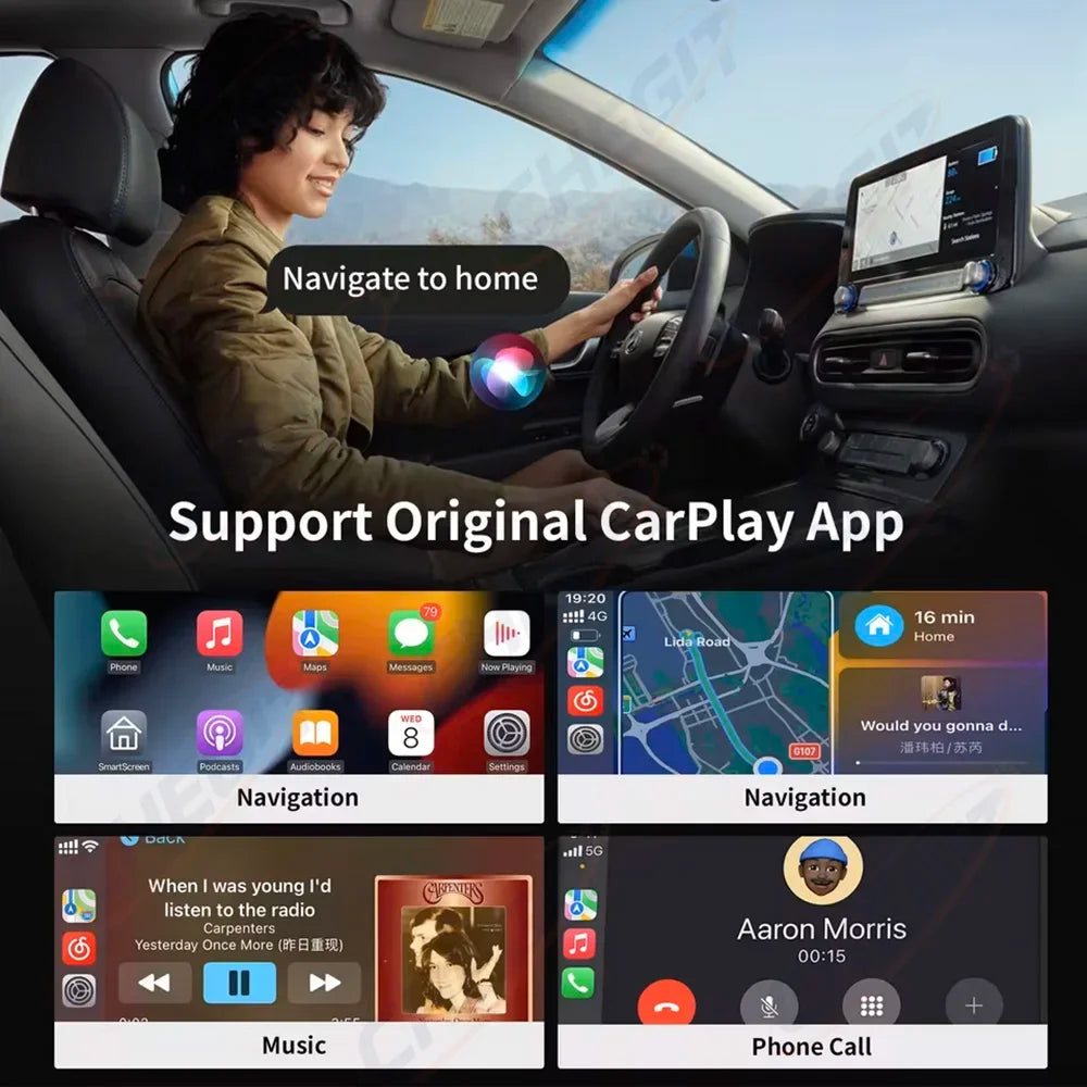 Kabellos CarPlay Android Auto Adapter 5.8G WiFi – SwissGlanzGarage Ansicht 4