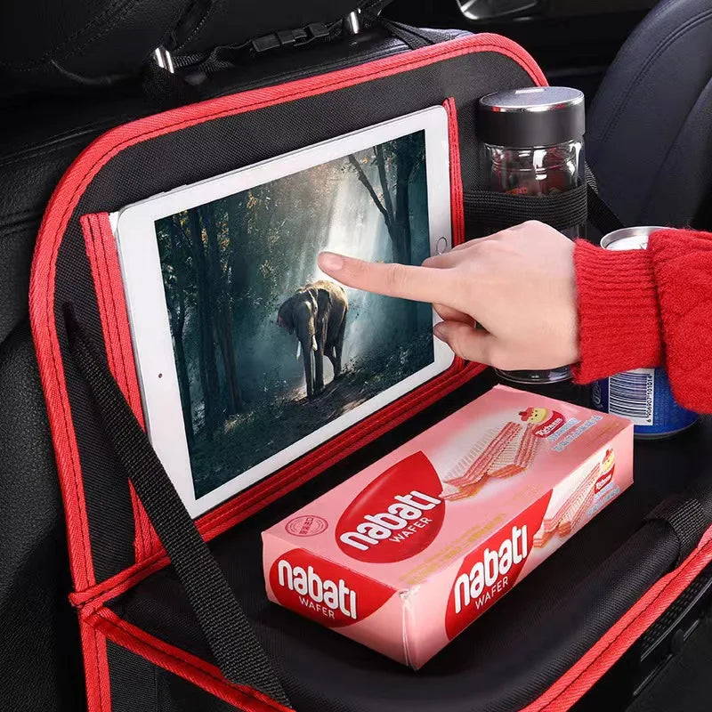 Faltbarer Autositze-Organizer mit Tablett