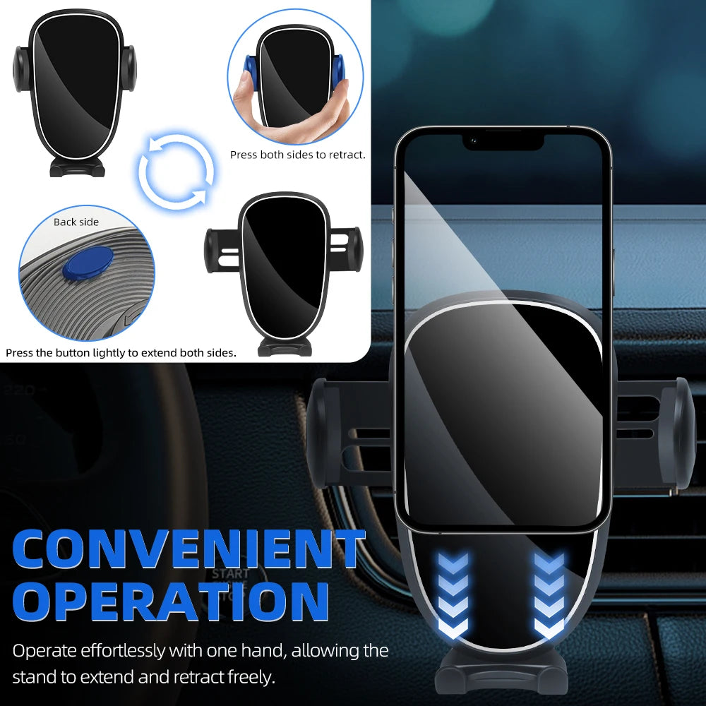 Schwerkraft-Auto-Handyhalterung Universelle Lüftungsschlitz-Handyhalterung Smartphone-GPS-Halterung Mobiltelefon-Halt...
