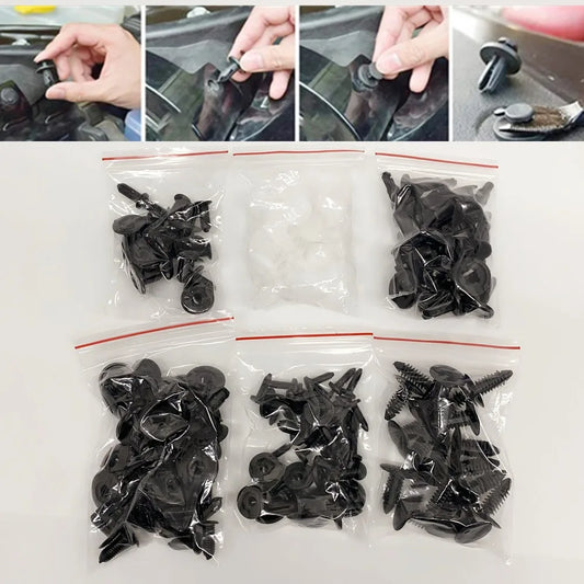 Universal Auto Befestigungsclips Set 100 Stück – SwissGlanzGarage Ansicht 2