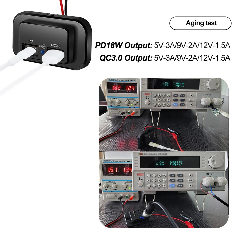 PD QC3.0 Auto Ladegerät 12V/24V – SwissGlanzGarage Ansicht 4