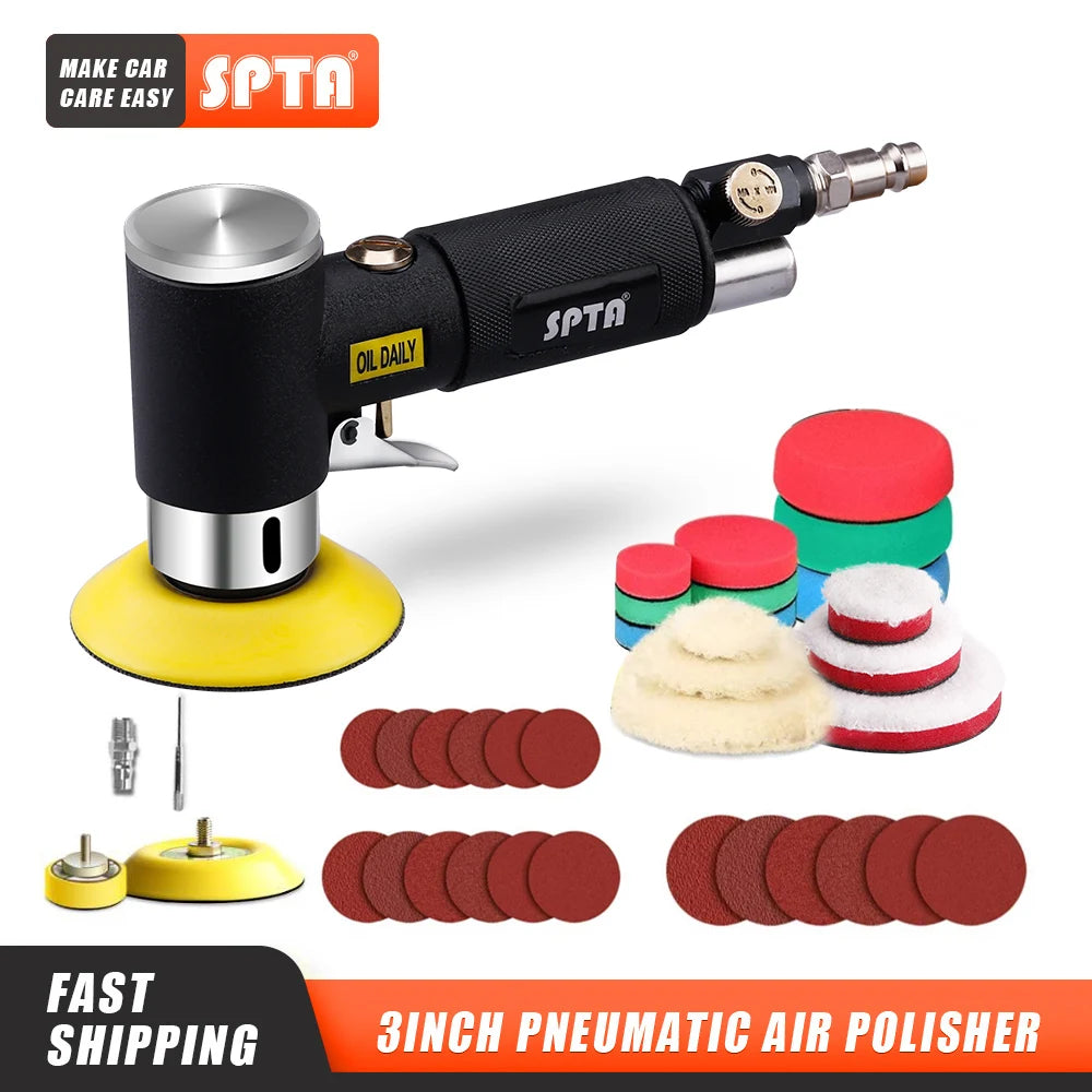 SPTA 1"/2"/3" Luftschleifmaschine mit zufälliger Umlaufbahn, Mini-Pneumatikpolie