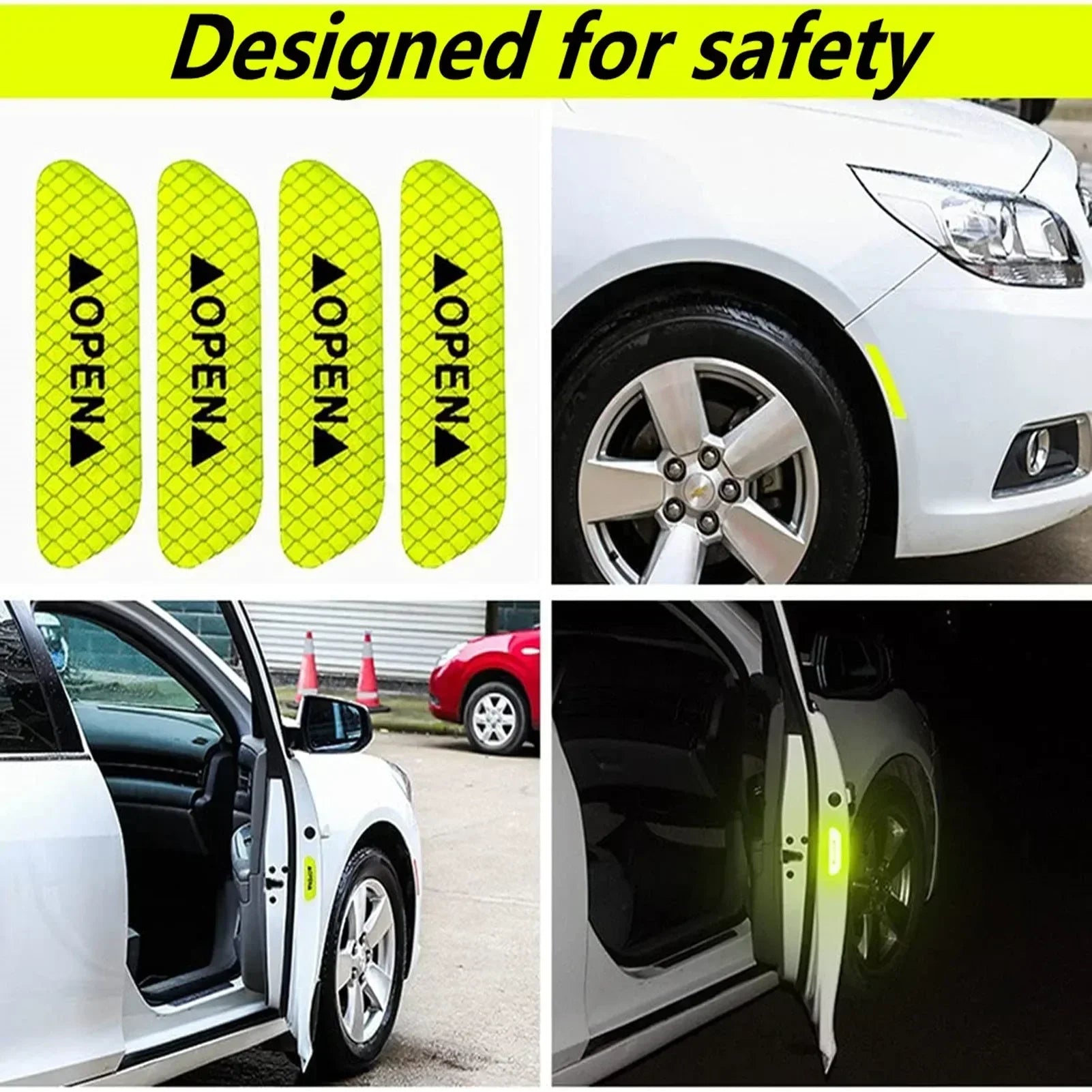 Reflektierender Auto-Türaufkleber Set – SwissGlanzGarage Ansicht 3