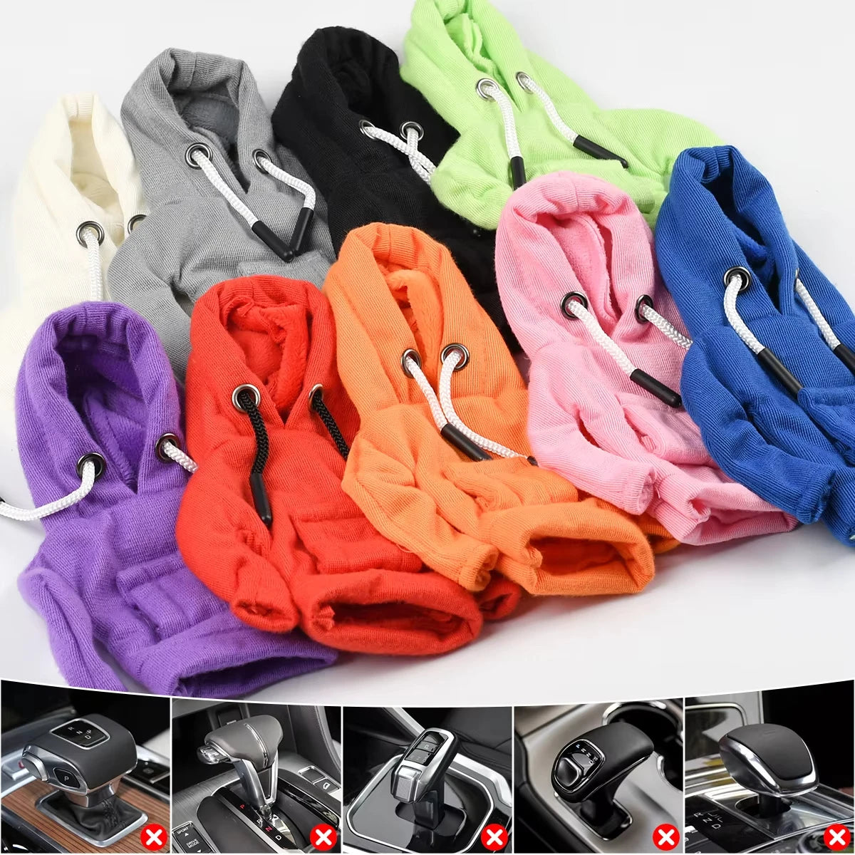Mini Hoodie Abdeckung für Schaltknauf – SwissGlanzGarage Ansicht 3