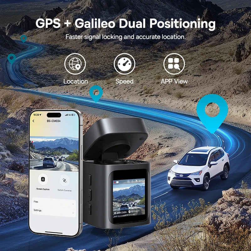 Baseus 3K Dash Cam VD1 HD Front- und Rückkamera – SwissGlanzGarage Ansicht 6