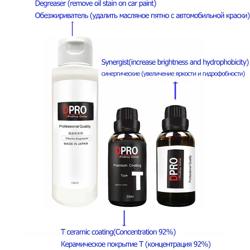 Dpro 9h Graphen beschichtung Keramik Auto beschichtung t Set Nano-Mäntel Flüssig glas Anti-Kratzer Auto politur Keram...