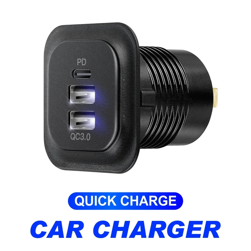 Auto Ladegerät Socket PD3.0 & QC3.0 – SwissGlanzGarage Ansicht 2