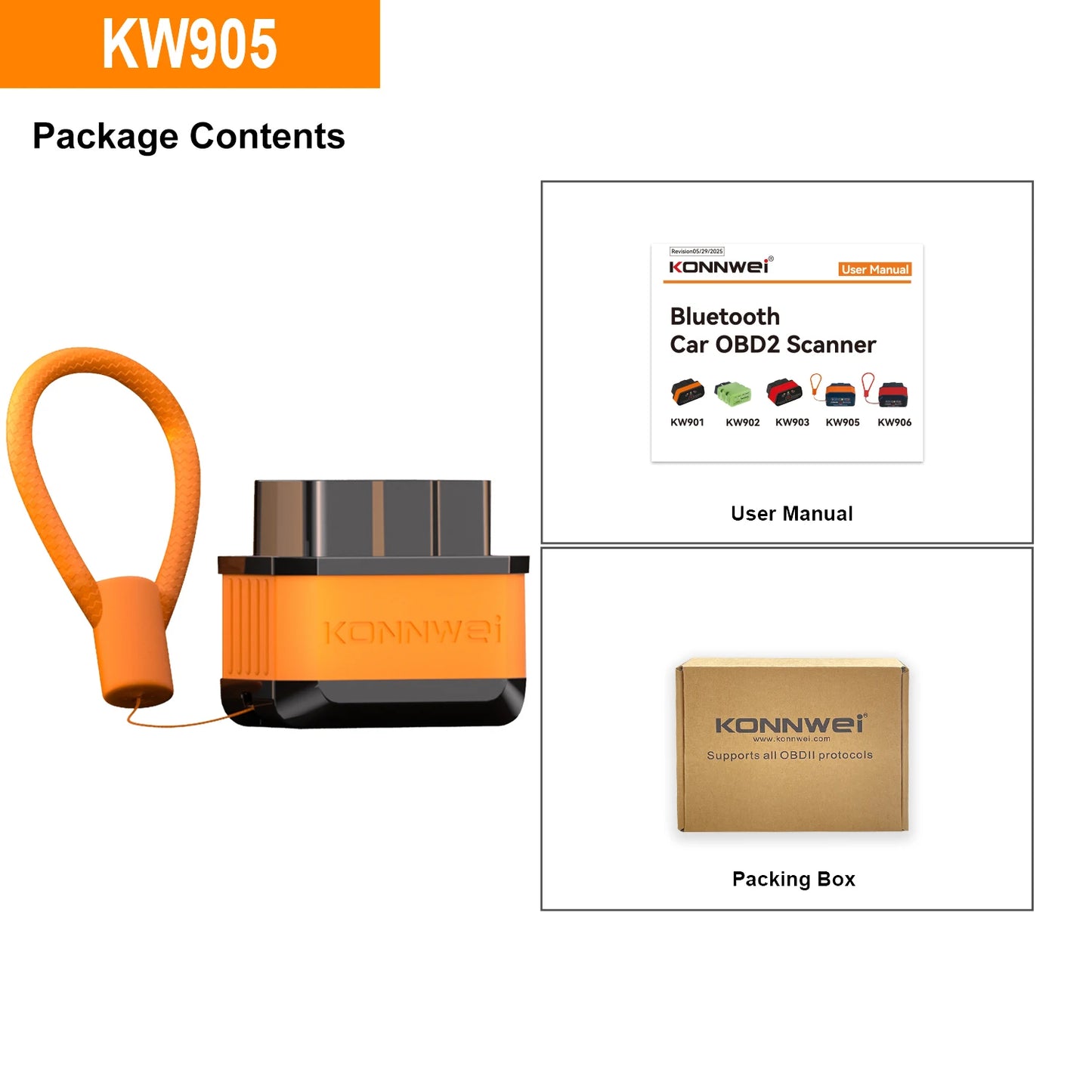 KONNWEI KW905 OBD2 Diagnosegerät Bluetooth – SwissGlanzGarage Ansicht 6