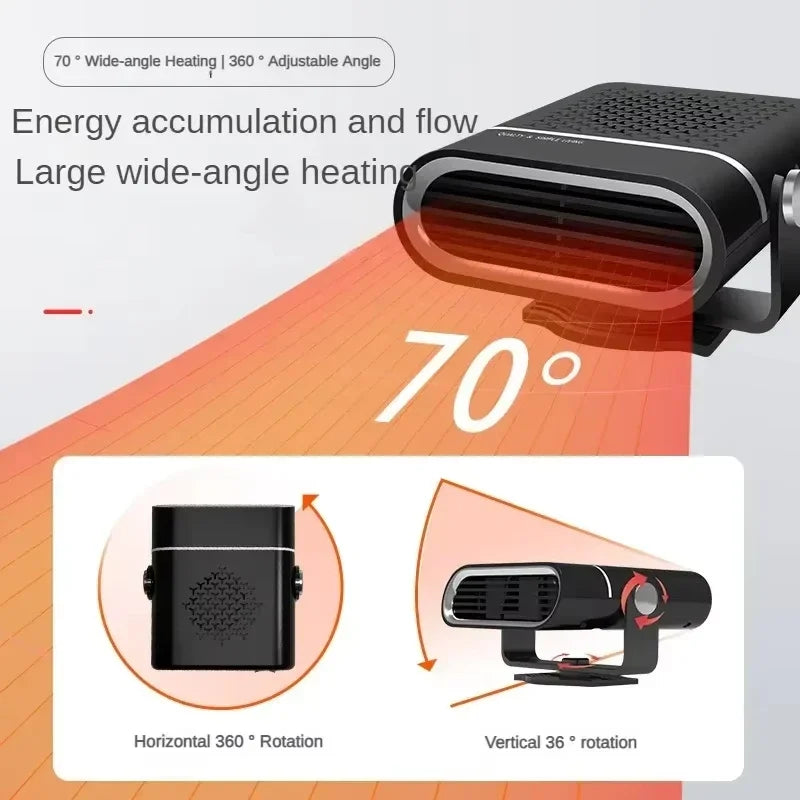 12V/24V Auto-Heizluefter Windschutzscheiben-Defroster – SwissGlanzGarage Ansicht 6