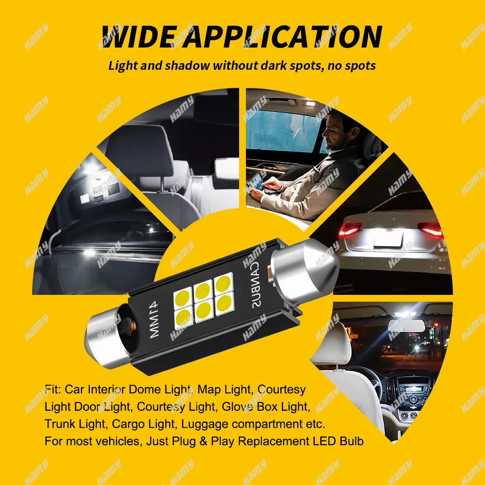 600LM C10W C5W LED Birne 36mm CANBUS – SwissGlanzGarage Ansicht 6