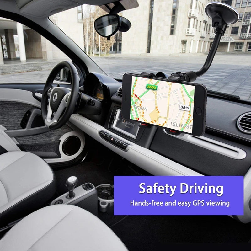 Für Samsung/Iphone Universal Saugnapf Sucker Auto Windschutzscheibenhalterung Telefonhalter, Armaturenbrettständer Gl...