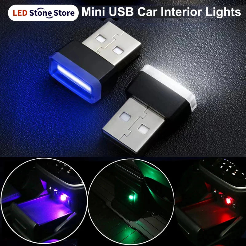 Auto-LED-Licht USB-Stimmungsleuchte Atmosphärenlicht Auto-Innenraum