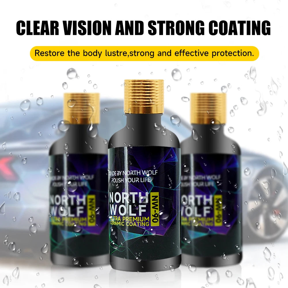 DETAILING 50 ml Graphen-Keramikbeschichtung, hydrophober Lackschutz, Auto-Ultrapremium-Beschichtung, Kratzfestigkeit