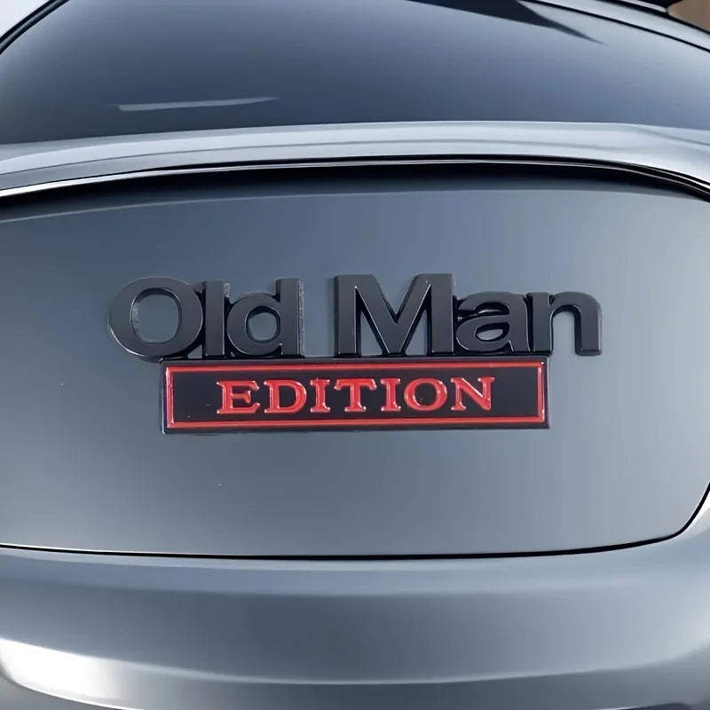 Old Man Edition 3D Emblem Aufkleber – SwissGlanzGarage Ansicht 6
