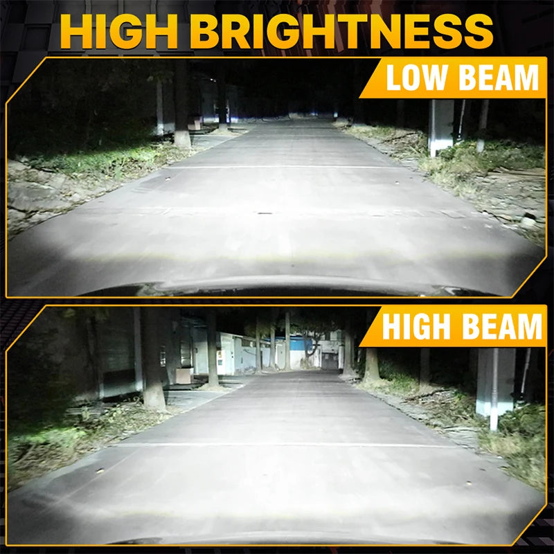 Dualvision H4 H7 H1 H11 H8 LED Scheinwerfer – SwissGlanzGarage Ansicht 3