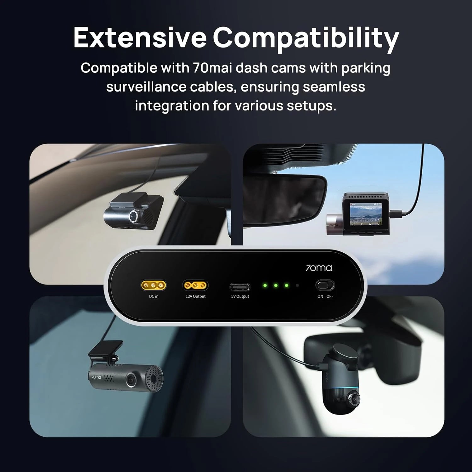 70mai Dash Cam Backup Power 96Wh – SwissGlanzGarage Ansicht 6