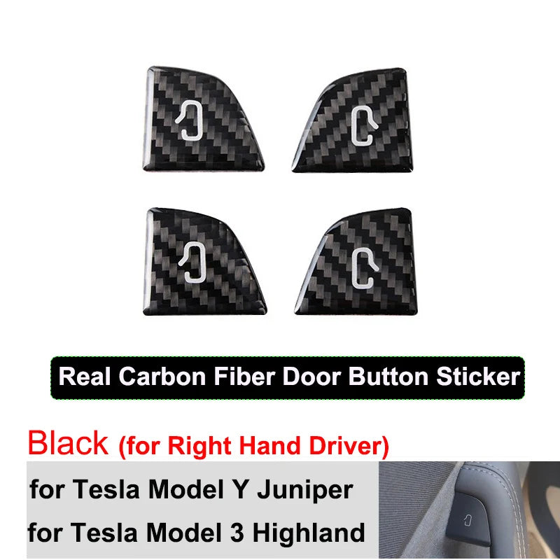 Carbon-Faser Muster Aufkleber für Tesla Model Y – SwissGlanzGarage Ansicht 3