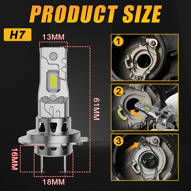 Bullvision H7 LED Scheinwerferlampe – SwissGlanzGarage Ansicht 5