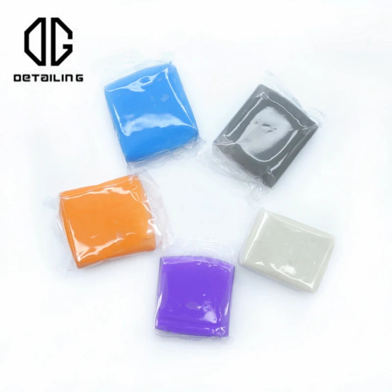 DETAILING 100 g Auto-Ton-Reinigungsstab-Set, Detaillierung, Wachspolitur, Behandlung, 500 ml, Magic Clay Bar, synthet...