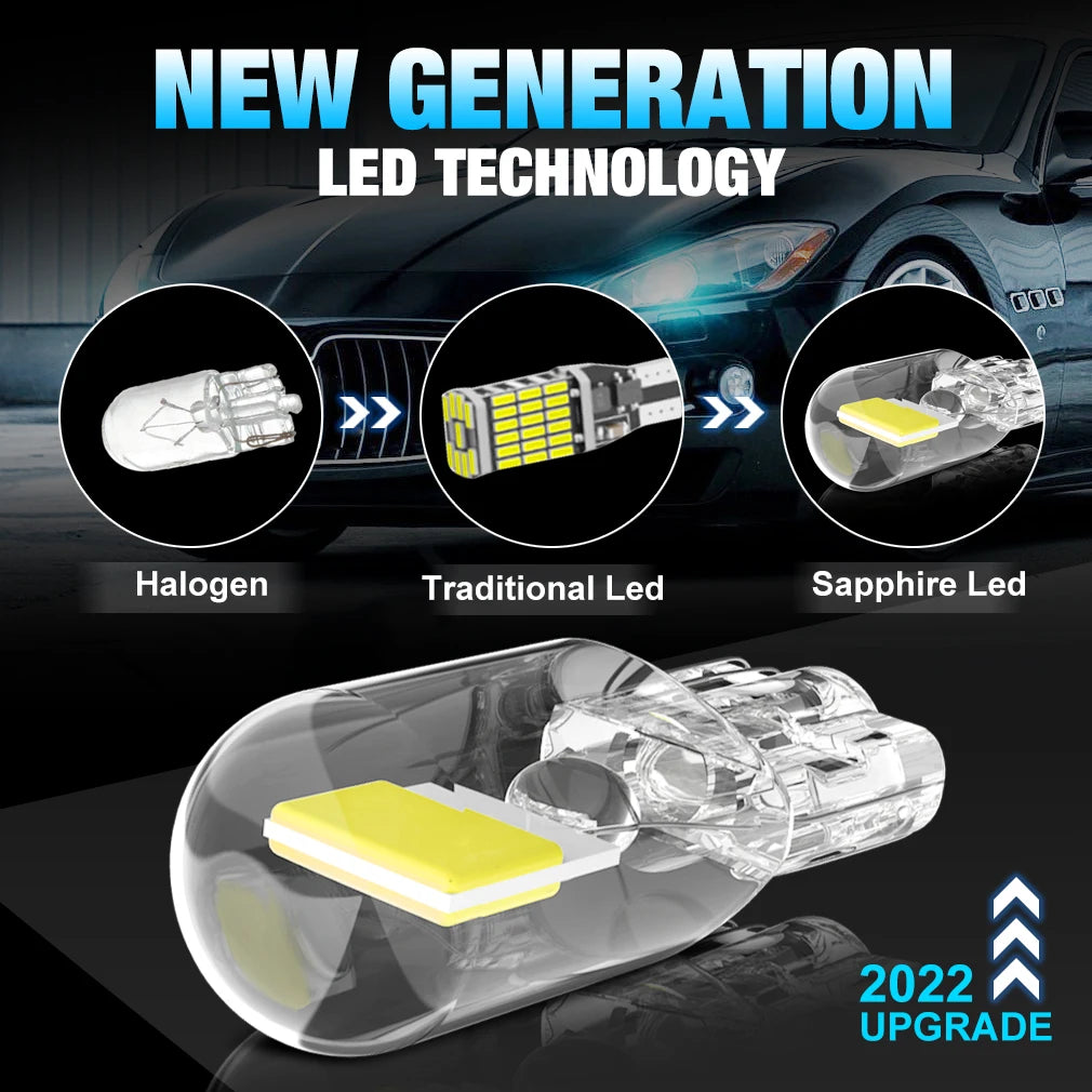 2x W5W T10 LED CANBUS 5W5 6000K 194 168 LED – SwissGlanzGarage Ansicht 3