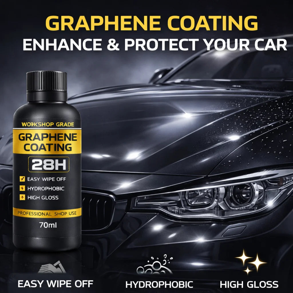 Graphen-Keramikbeschichtung 28H – Hydrophobe Autolack-Schutzbeschichtung Kratzerreparatur Hochglanz Langlebig