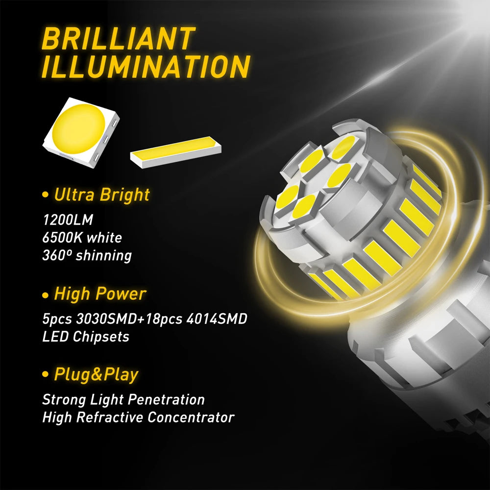AUXITO T20 LED W21/5W 6500K Lampe – SwissGlanzGarage Ansicht 3