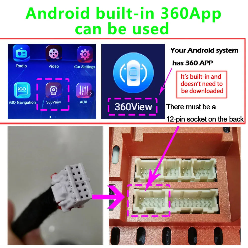 GreenYi 5G WiFi Anhänger-Rückfahrkamera – 360° drehbar – SwissGlanzGarage Ansicht 2