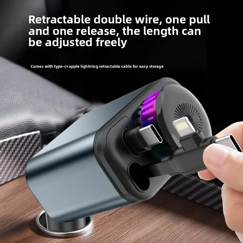 180W 5-in-1 Auto Schnell-Ladegerät mit Kabel – SwissGlanzGarage Ansicht 5