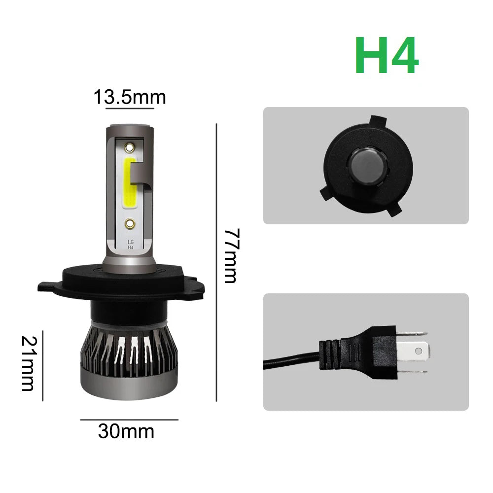 LED H4/H7 Autoscheinwerfer Birne H1/H8/H11 – SwissGlanzGarage Ansicht 4