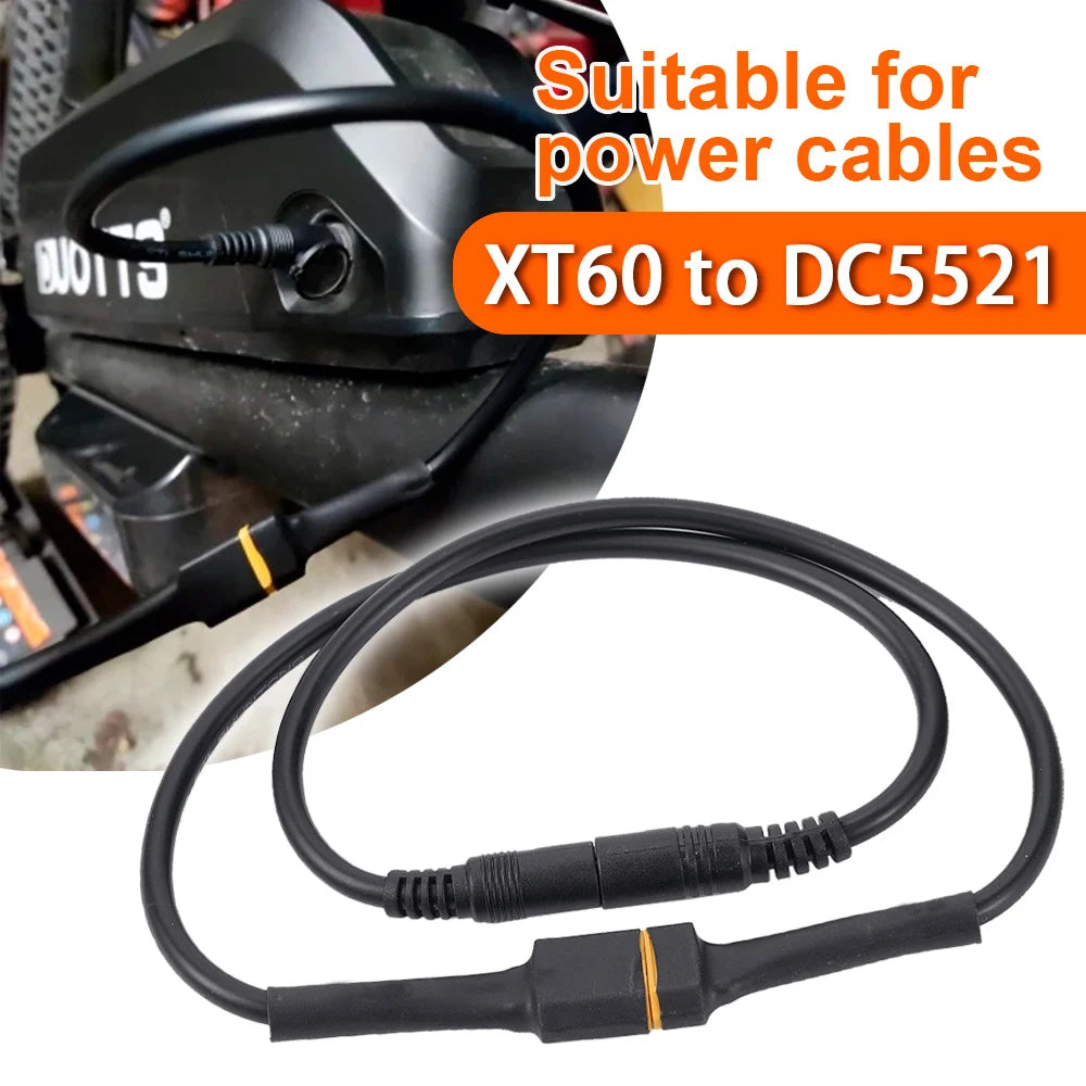 Solarverbindungskabel XT60 Stecker auf DC5521 18AWG – SwissGlanzGarage Ansicht 5