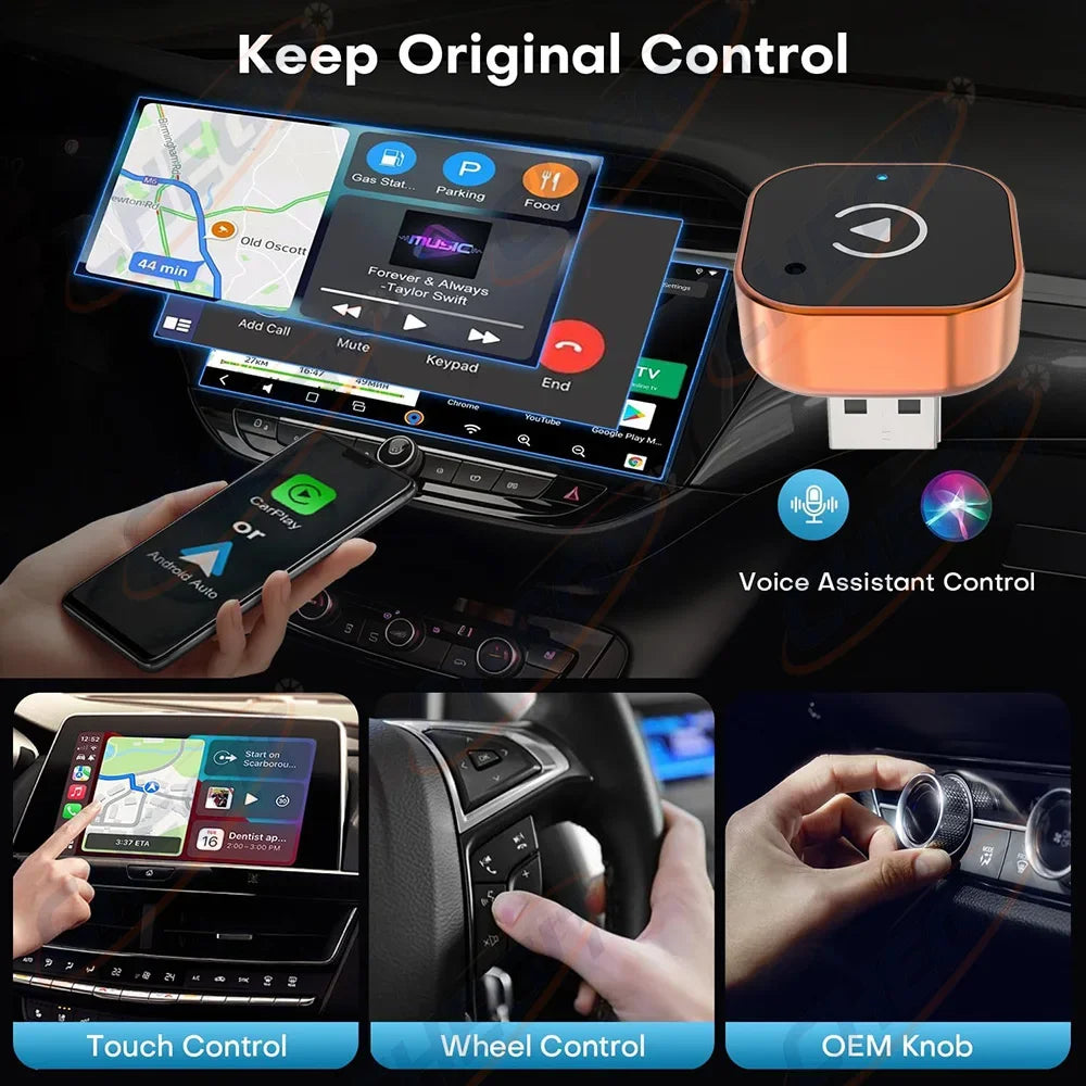 Kabellos CarPlay Android Auto Adapter 5.8G WiFi – SwissGlanzGarage Ansicht 5