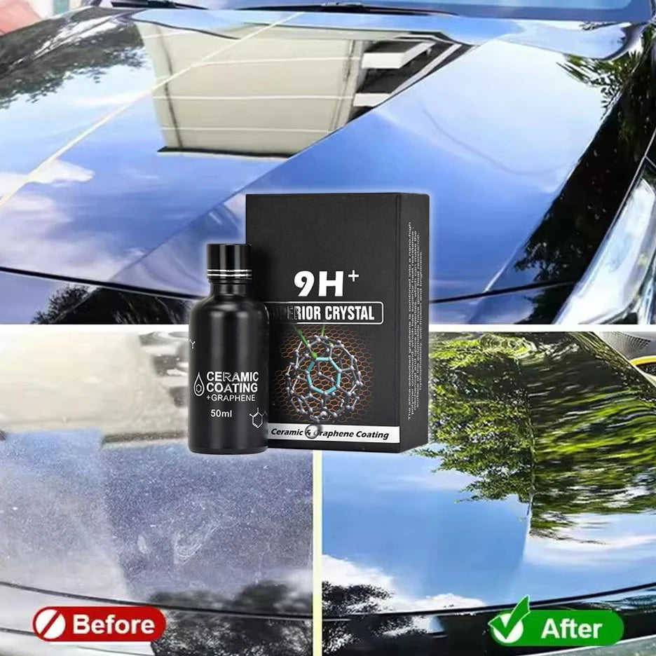 Auto-Keramikbeschichtung Hydrophobe Lackschutzbeschichtung Kratzfeste Autopolitur