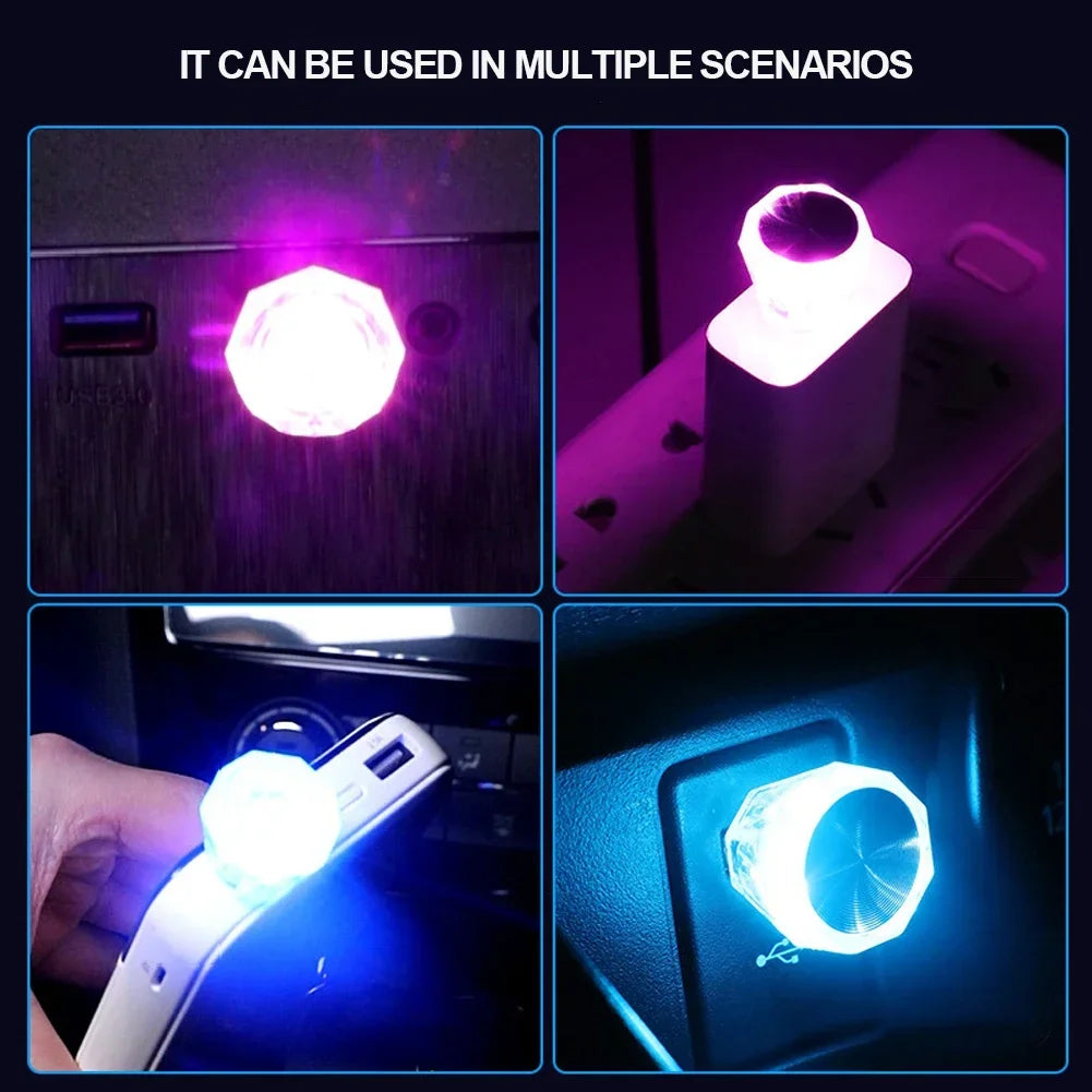 USB Auto LED Atmosphäre Licht Dekorative Lampen für Auto Innen Umwelt
