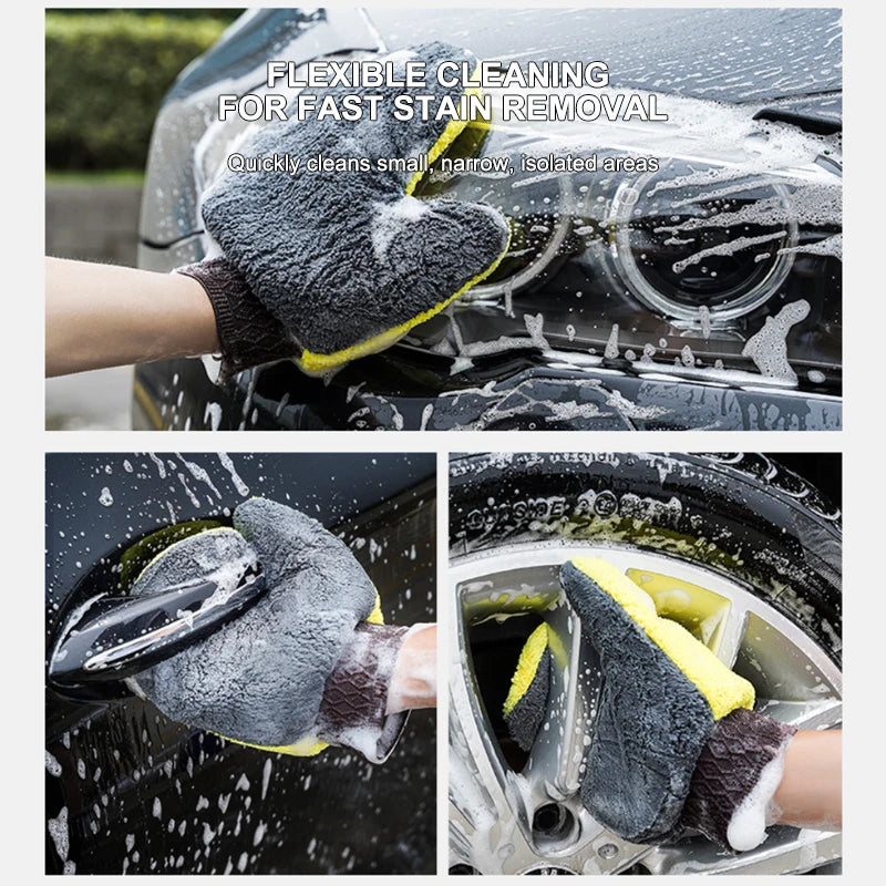 Mikrofaser-Waschhandschuh – aus Metall – SwissGlanzGarage Ansicht 6