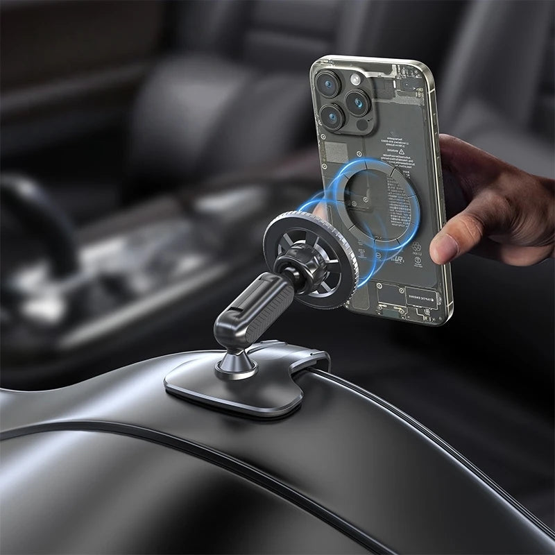 Magnetische Auto-Handyhalterung, Armaturenbrett-Clip-Halterung, 720 ° Drehbarer, faltbarer, stark adsorbierender, uni...