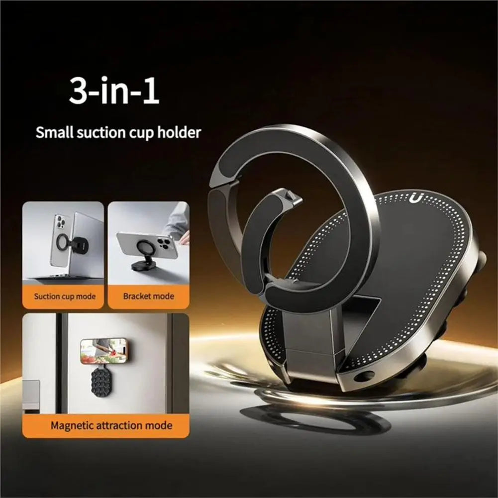 Starker Magnetischer Saugnapf-Handyhalter - 360° ° Drehbare, faltbare Halterung, stabiler Armaturenbrett- und Windsch...