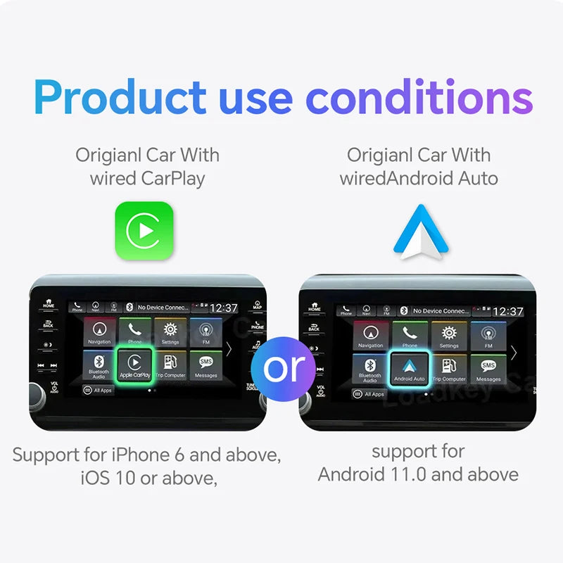 Wired to Kabellos CarPlay und Android Auto 2 in 1 Mini – SwissGlanzGarage Ansicht 3