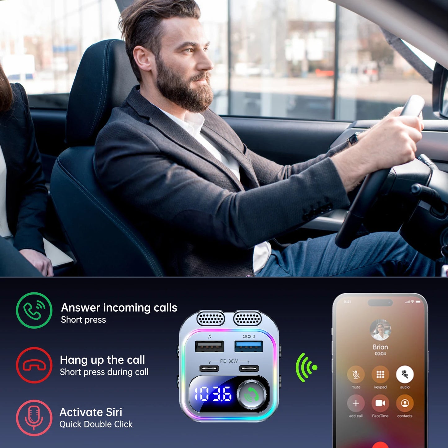 Kabelloser CarPlay & Android Auto Adapter 66 W – SwissGlanzGarage Ansicht 4